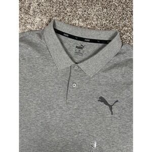 Puma Men's XXL Golf Polo Shirt Gray Heather Short Sleeve Stretch Athletic